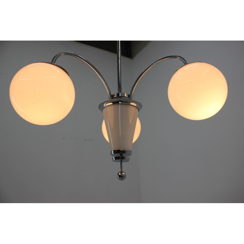 Vintage chandelier Art Deco Bauhaus, Functionalism, 1930s