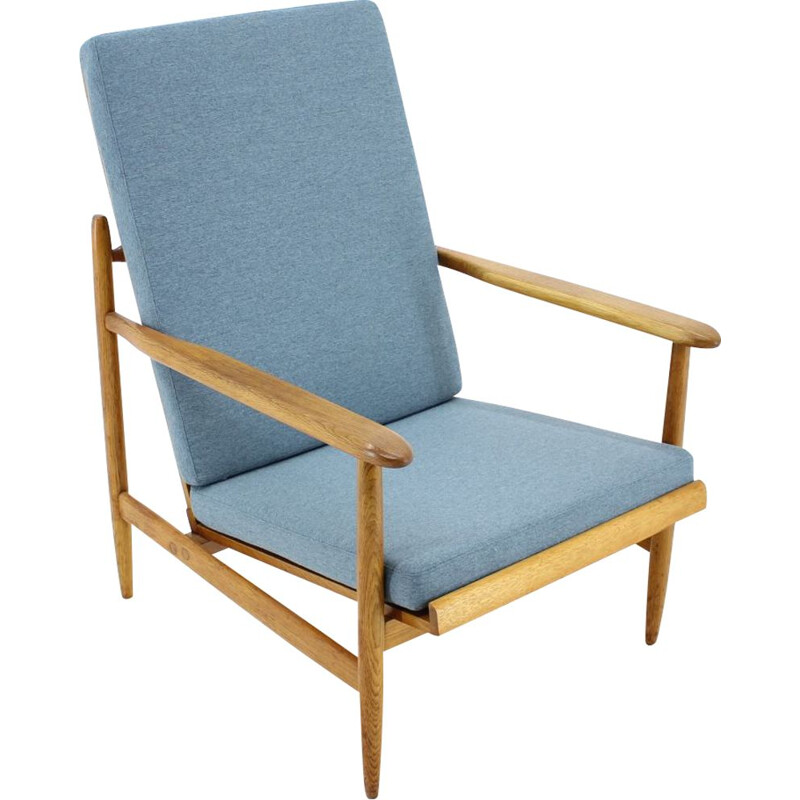 Vintage Armchair in oak edited by ULUV, Czechoslovakia, 1960s