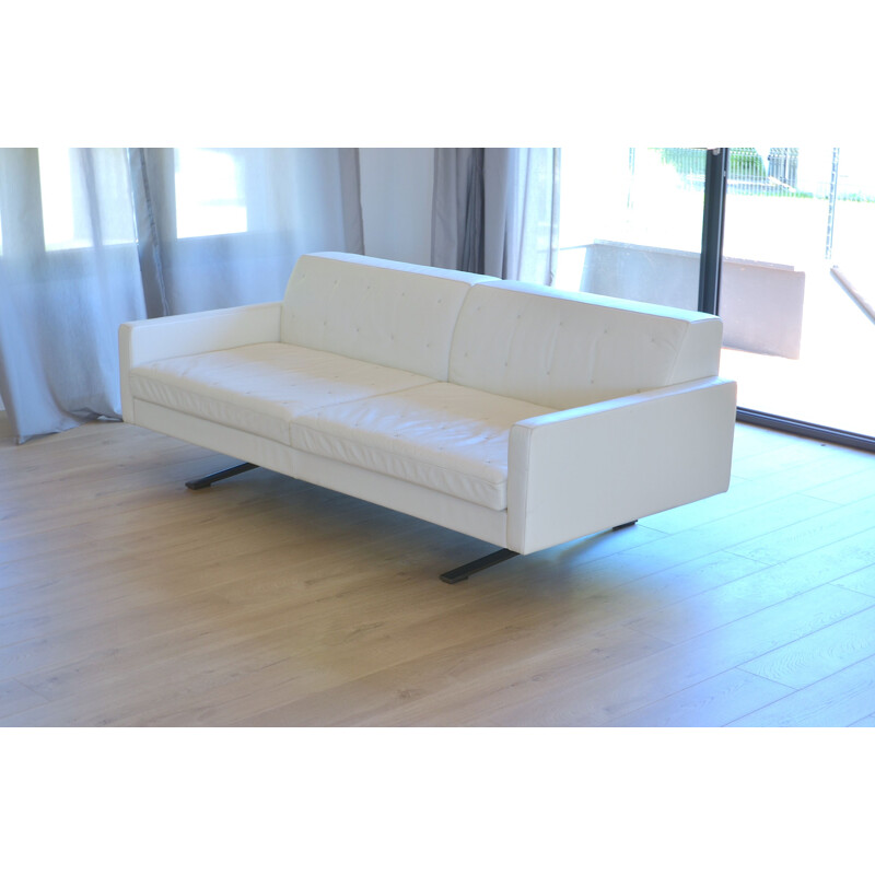 Kennedee vintage sofa for Poltrona Frau in white leather