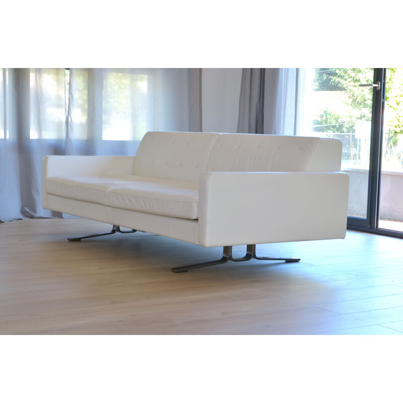 Kennedee vintage sofa for Poltrona Frau in white leather