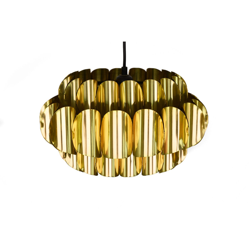 Vintage pendant light for Hans-Agne Jakobsson AB in brass 1960s