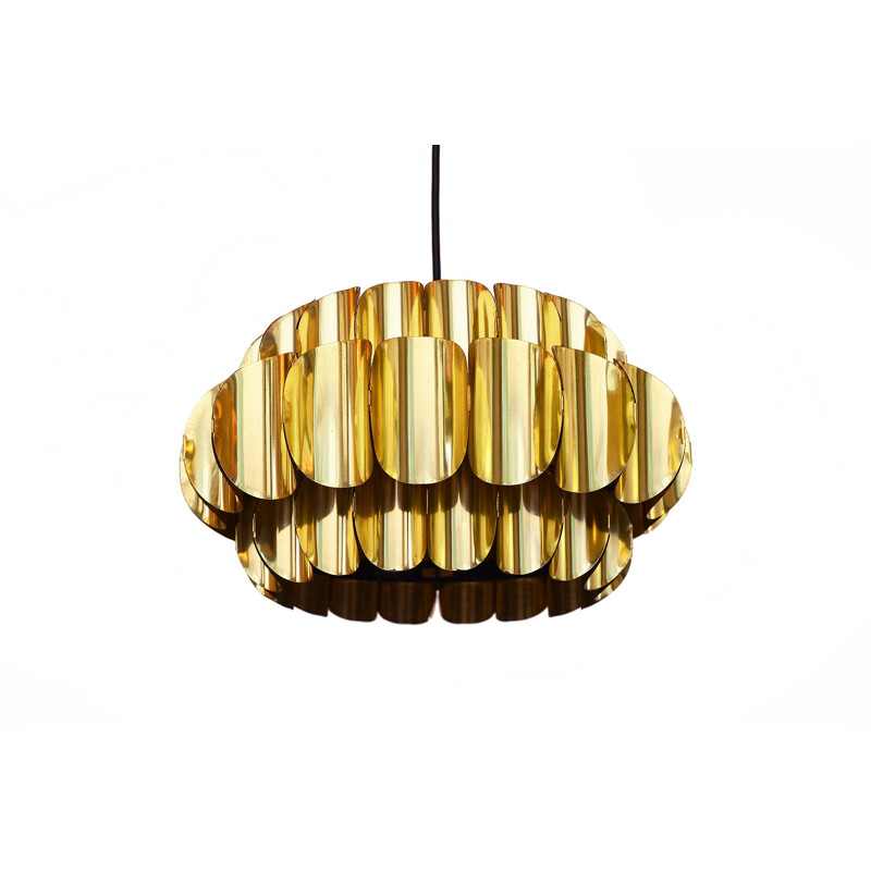 Vintage pendant light for Hans-Agne Jakobsson AB in brass 1960s