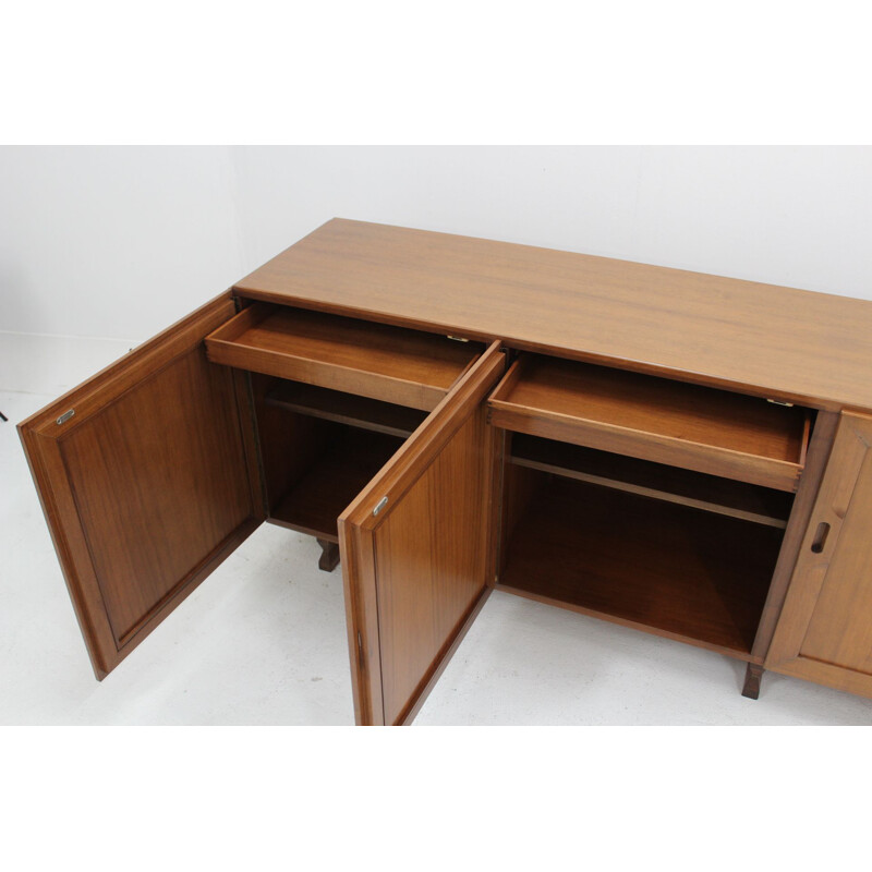 Vintage MB15 sideboard for Poggi in walnut 1950