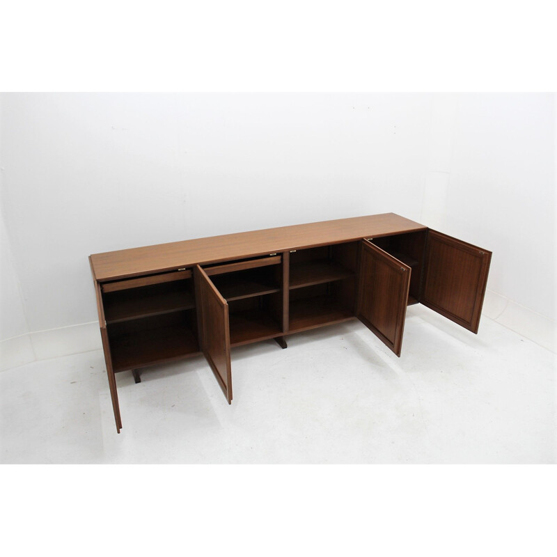 Vintage MB15 sideboard for Poggi in walnut 1950