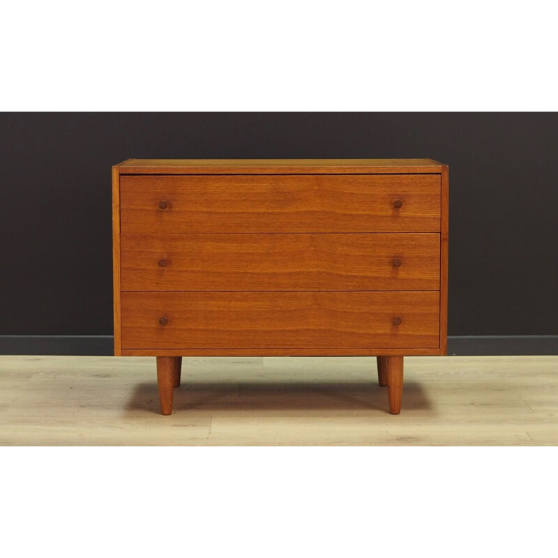 Vintage danish chest of drawers in teakwood 1960s