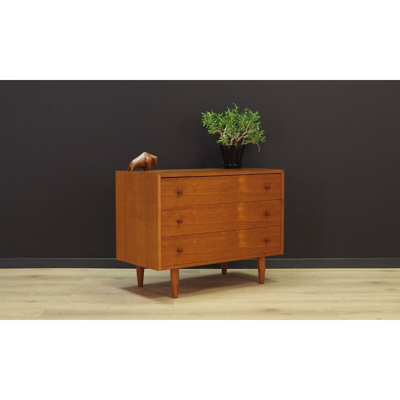 Vintage danish chest of drawers in teakwood 1960s