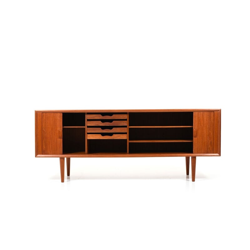 Vintage Jalousie sideboard for Feldballes in teak 1950s