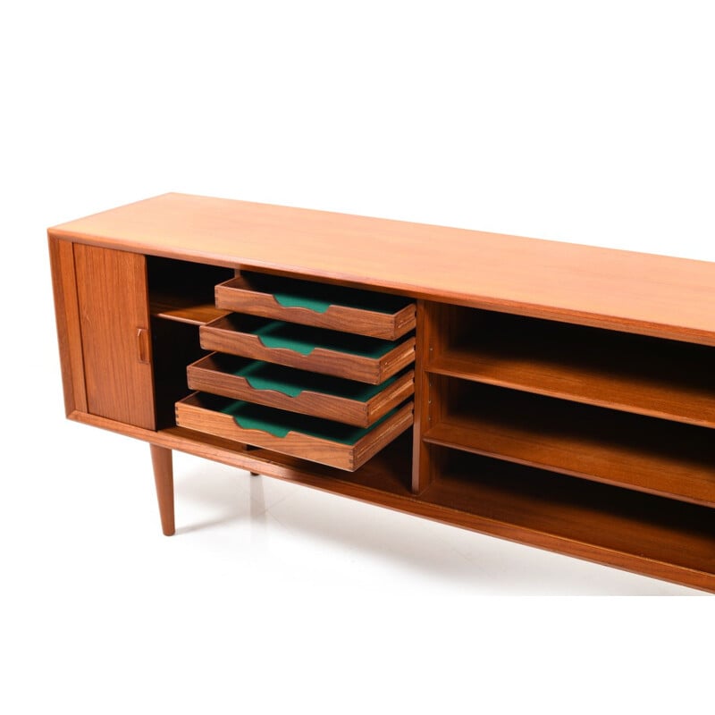 Vintage Jalousie sideboard for Feldballes in teak 1950s