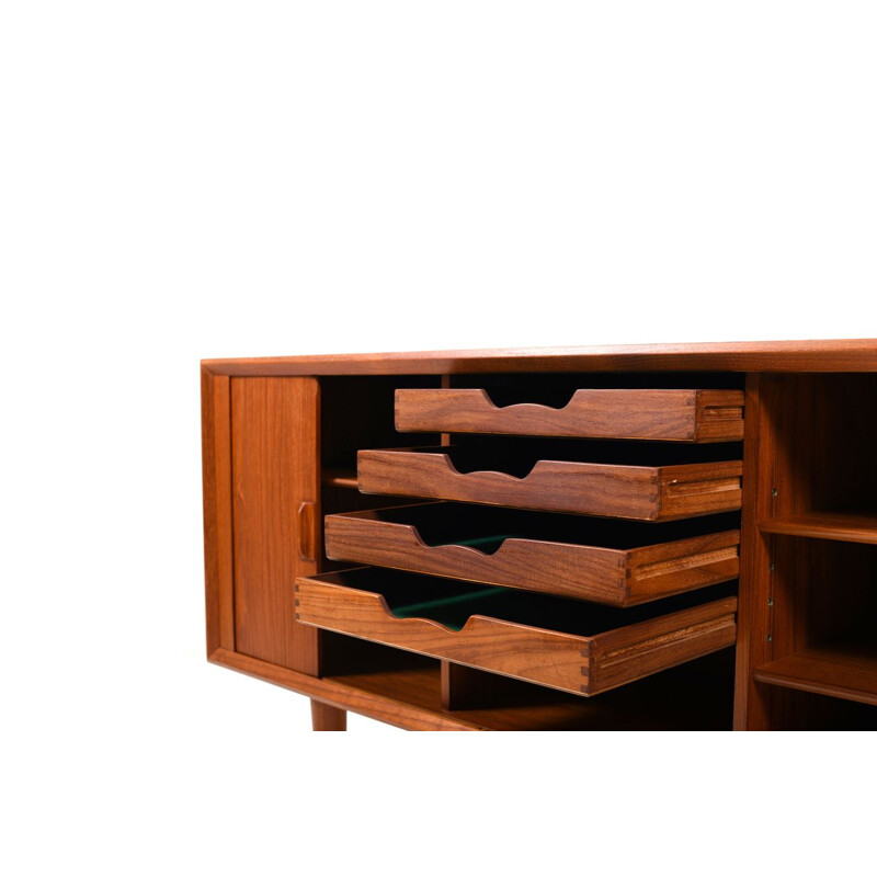 Vintage Jalousie sideboard for Feldballes in teak 1950s