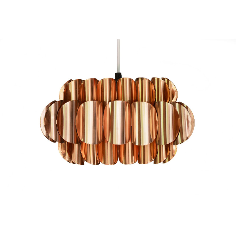 Vintage copper pendant light by Thorsten Orrling for Hans-Agne Jakobsson AB, Markaryd