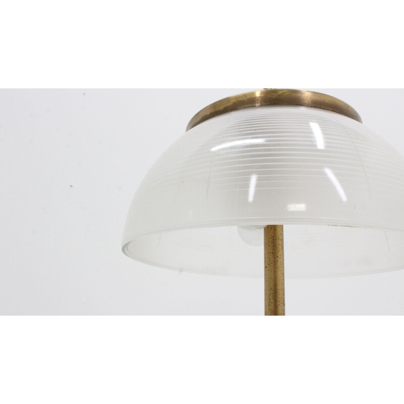 Vintage brass and glass desk lamp by Sergio Mazza for Artemide