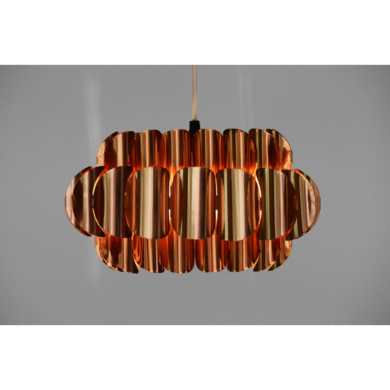 Vintage copper pendant light by Thorsten Orrling for Hans-Agne Jakobsson AB, Markaryd