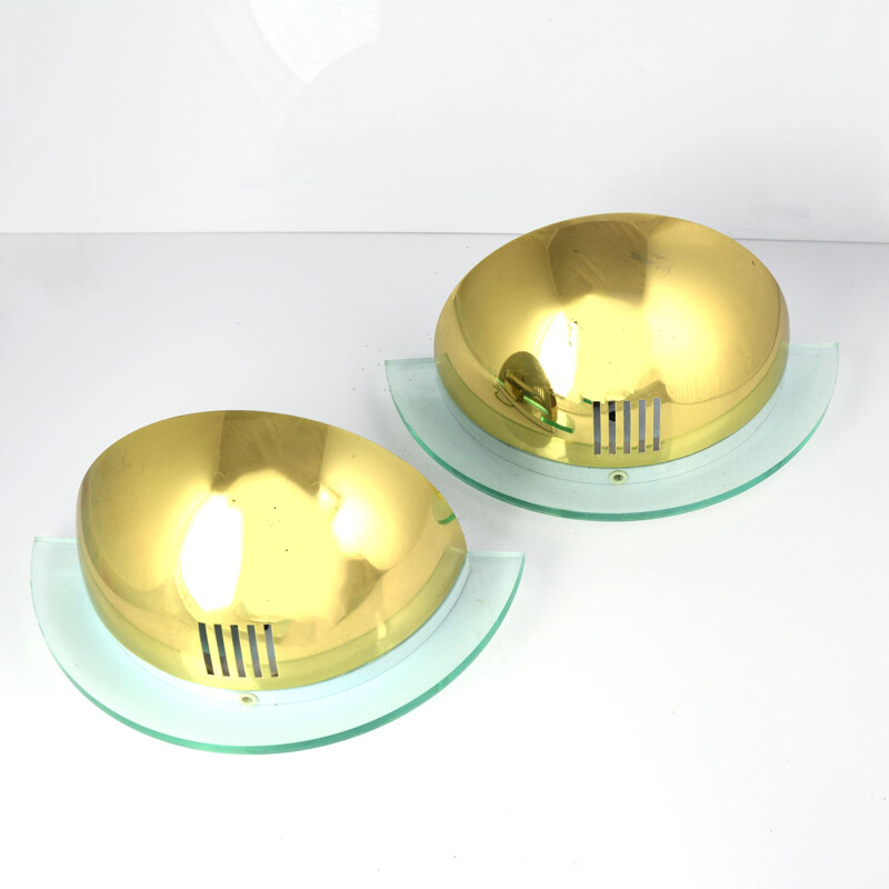 Pair of vintage wall lamps Smart Team Corporation, Type 201