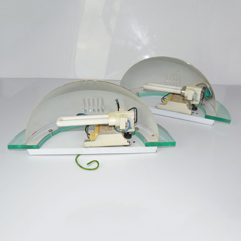 Pair of vintage wall lamps Smart Team Corporation, Type 201