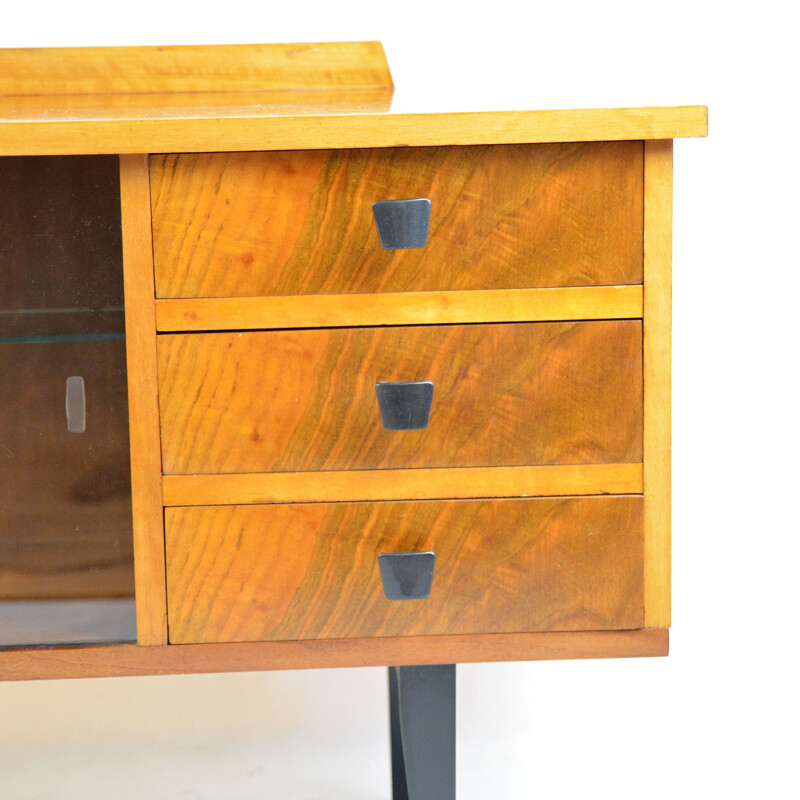 Vintage walnut chest of drawers Spółdzielnia Pracy in Lubań