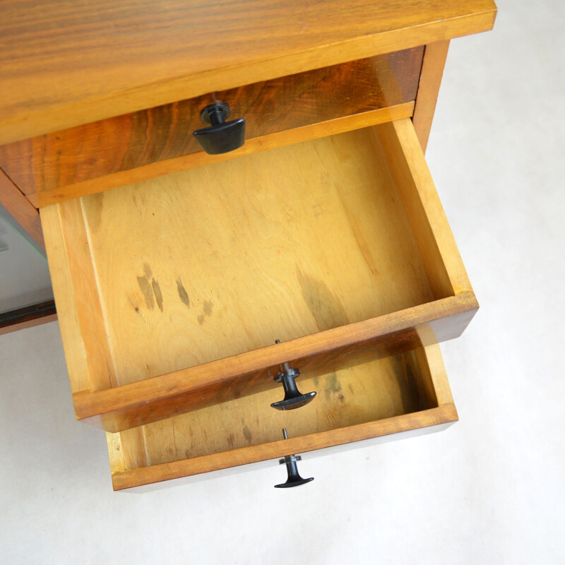 Vintage walnut chest of drawers Spółdzielnia Pracy in Lubań