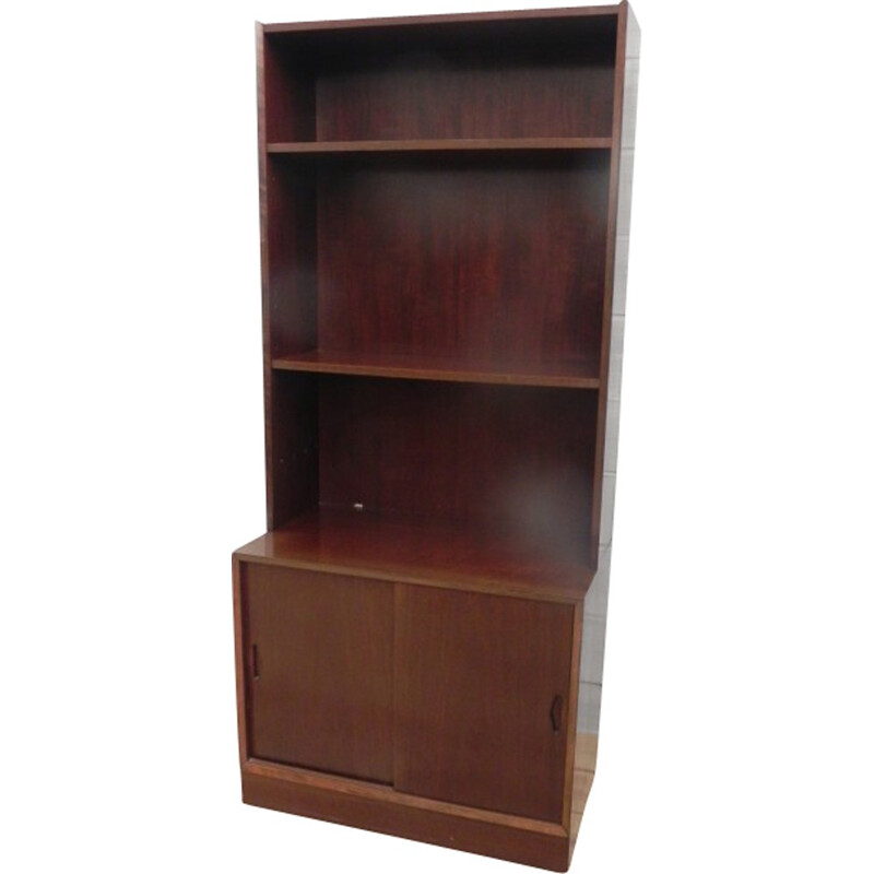 Scandinavian bookcase and sideboard in mahogany, Gunni OMANN - 1970s