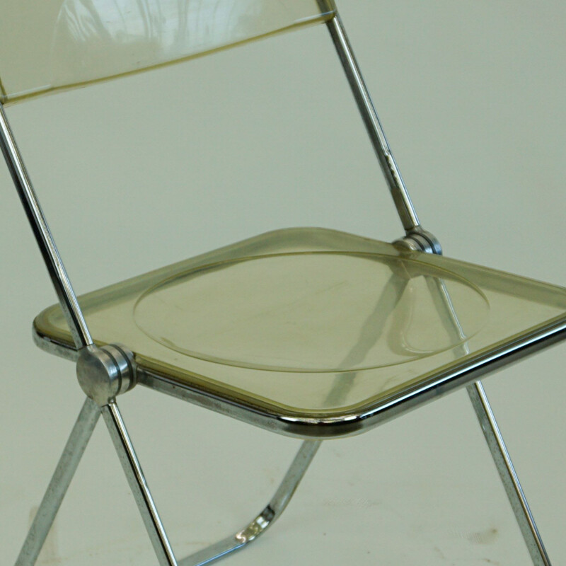 Set of 4 vintage  Plia Folding Chairs by Giancarlo Piretti, 1967