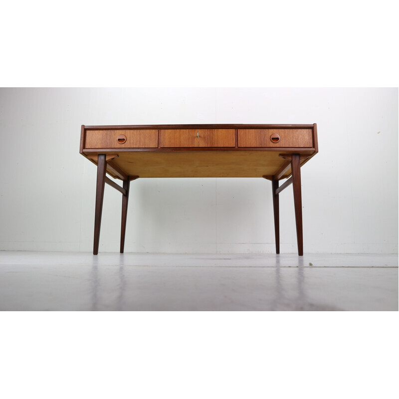 Vintage Danish Desk in Teak with Drawers, 1960s