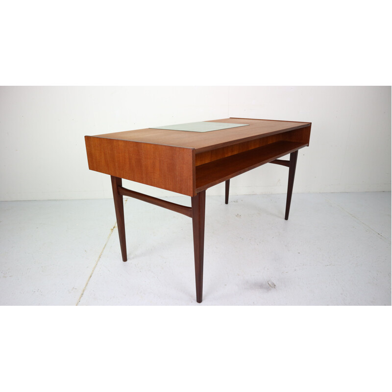 Vintage Danish Desk in Teak with Drawers, 1960s