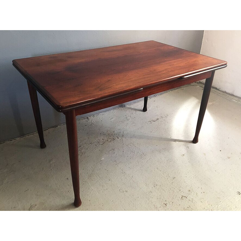 Vintage Danish Extendable Rosewood Dining Table, 1960s