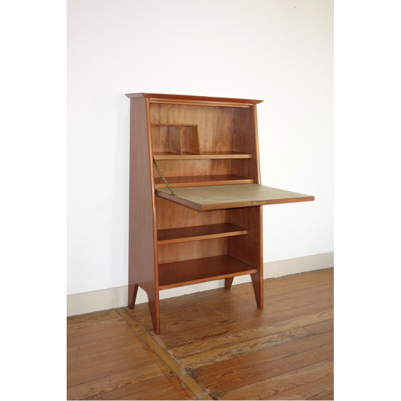 Vintage "Junior" secretary desk by Roger Landault for ABC in mahogany, 1950