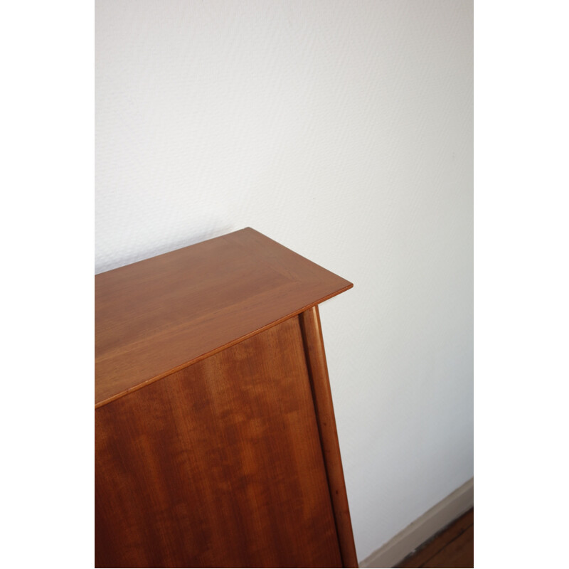 Vintage "Junior" secretary desk by Roger Landault for ABC in mahogany, 1950