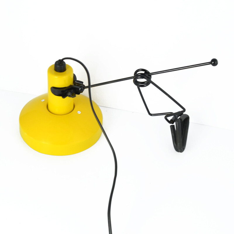 Vintage yellow clip lamp for Murata Godo, Japan 80s