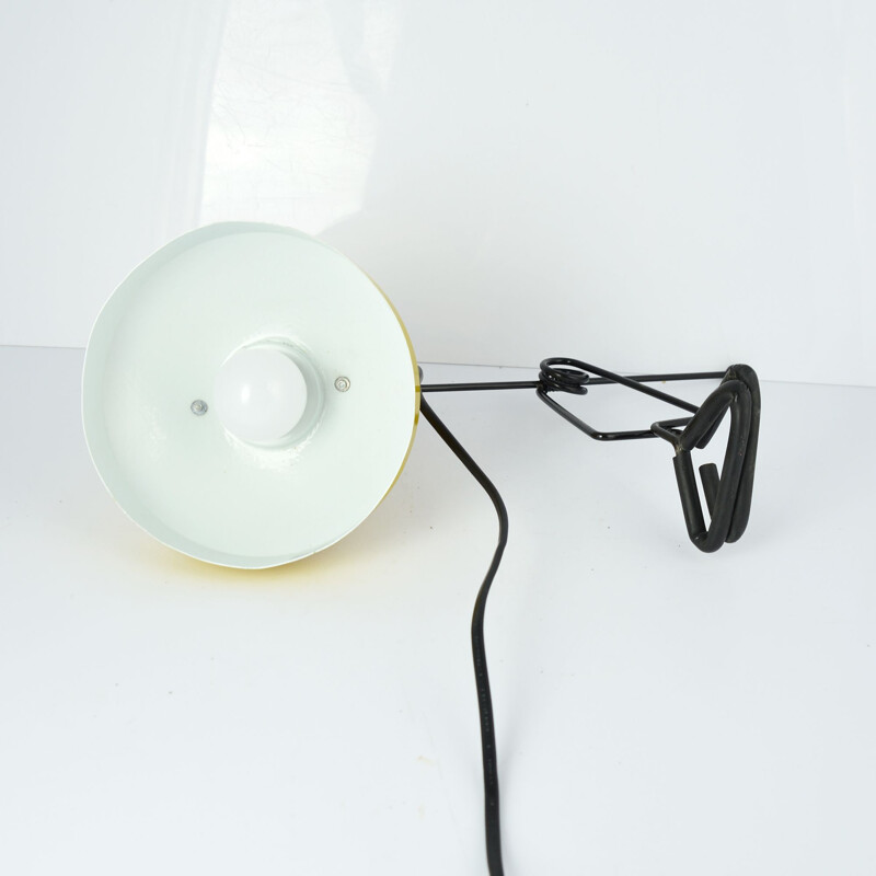 Vintage yellow clip lamp for Murata Godo, Japan 80s