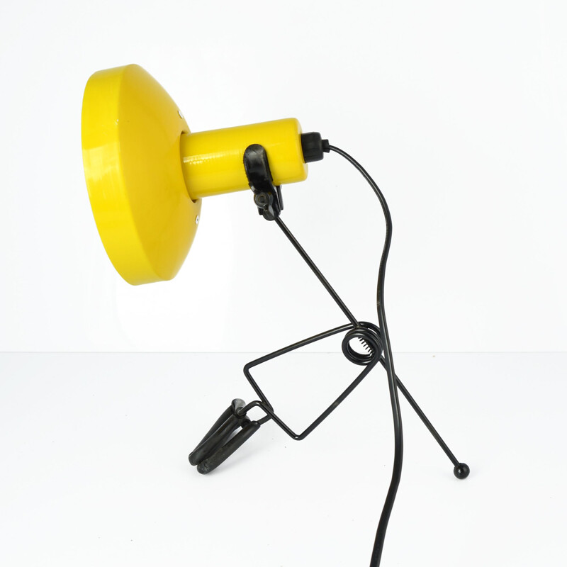 Vintage yellow clip lamp for Murata Godo, Japan 80s