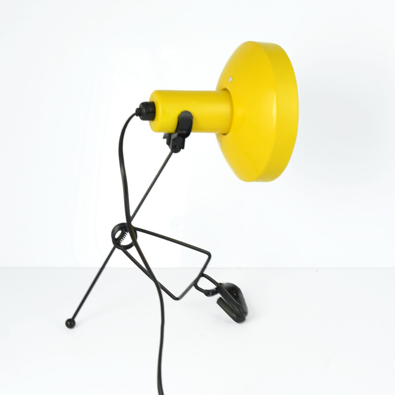 Vintage yellow clip lamp for Murata Godo, Japan 80s