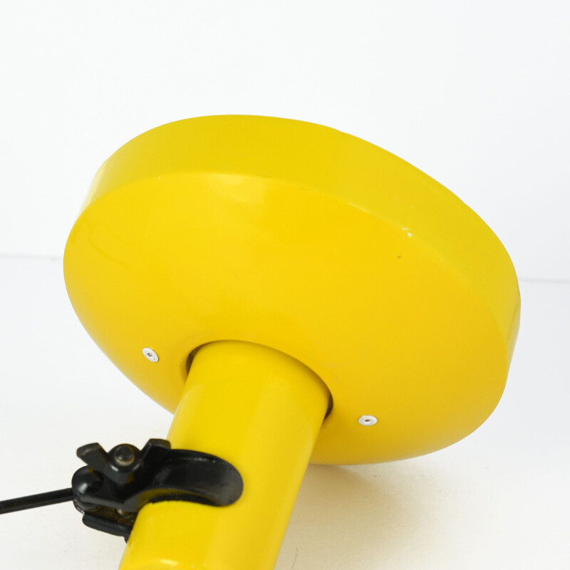 Vintage yellow clip lamp for Murata Godo, Japan 80s