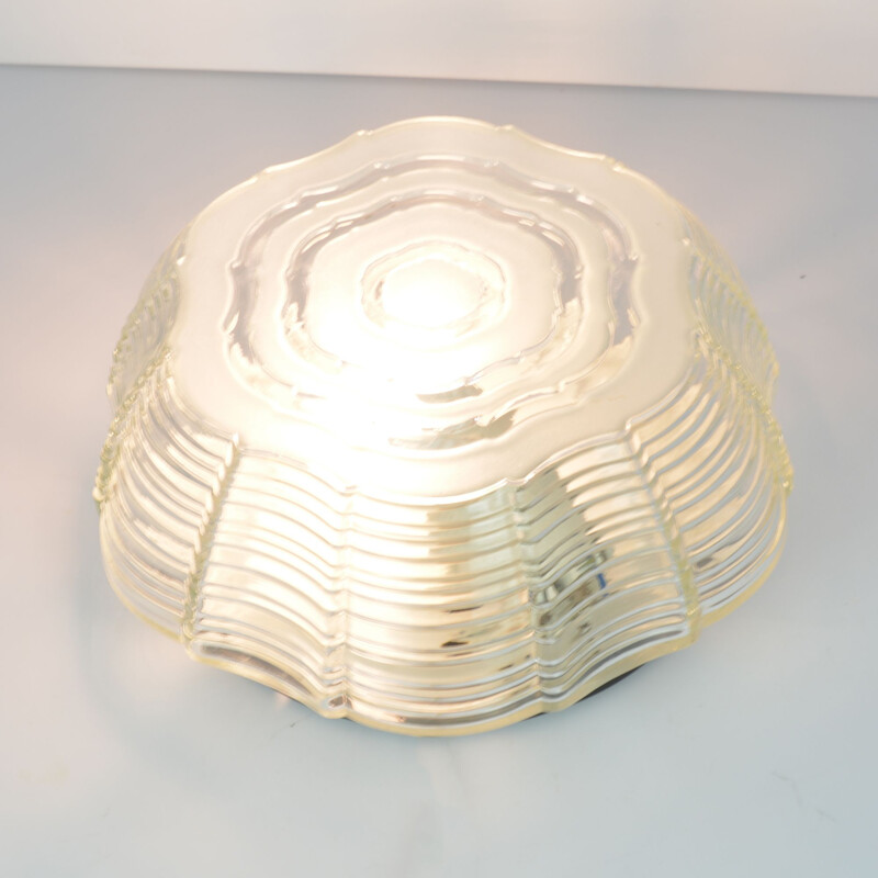 Vintage wall lamp by Glashütte Limburg, Germany 1960s