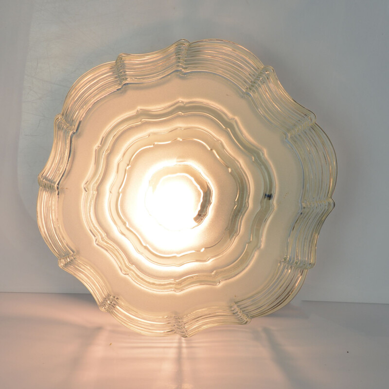 Vintage wall lamp by Glashütte Limburg, Germany 1960s