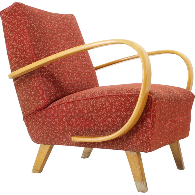 Vintage armchair Art Deco by Jindřich Halabala, 1930s