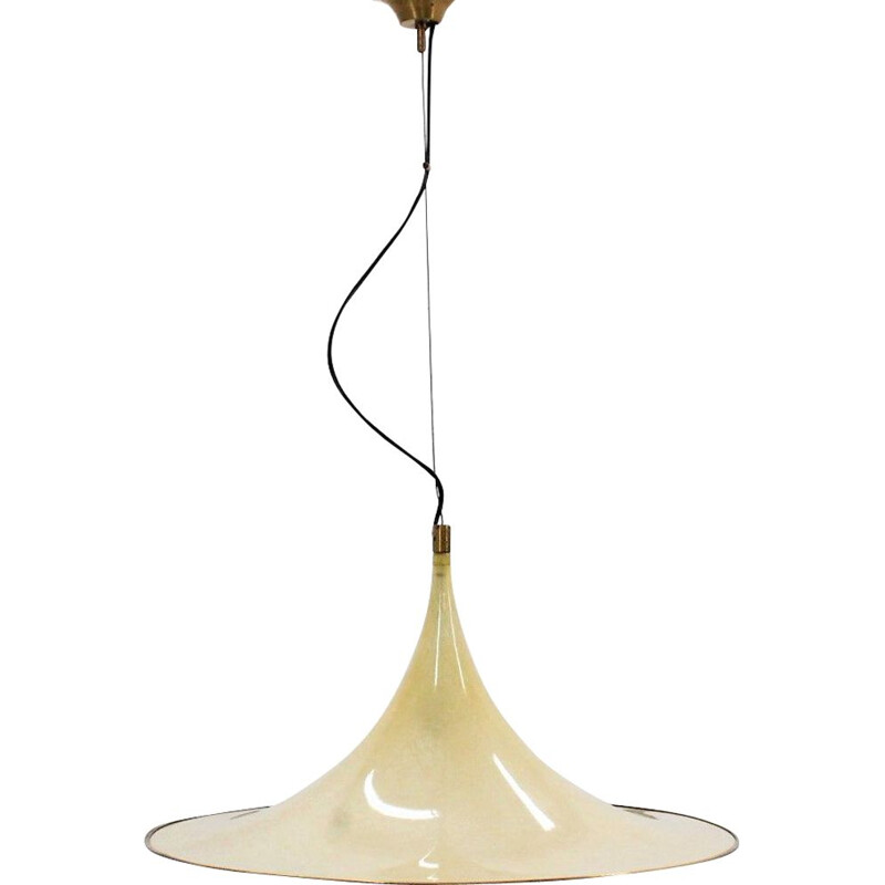 Vintage pendant lamp for Lamperti in fiberglass 1960s