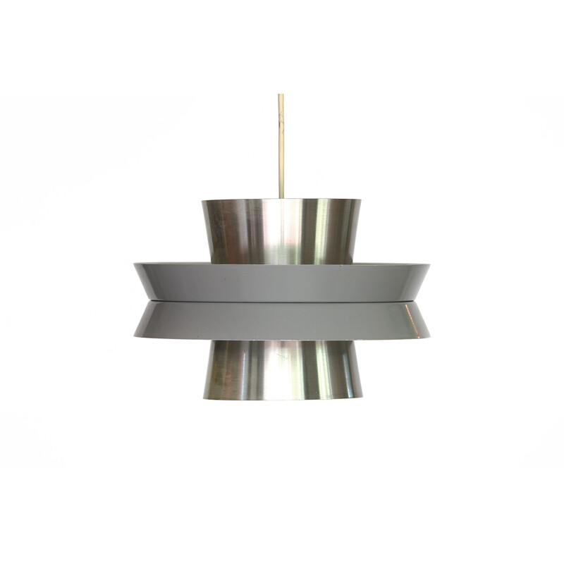 Aluminium vintage pendant light by Carl Thore for Granhaga Metallindustri, Sweden, 1960