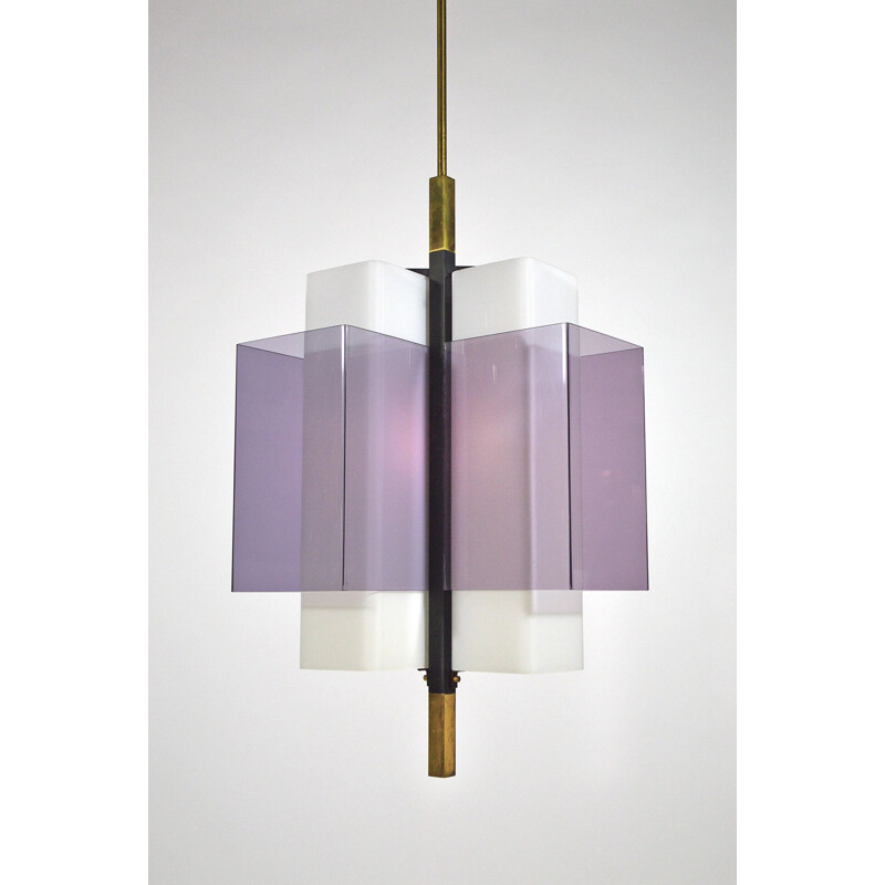 Italian Vintage Chandelier By Stilux Milano, 1960