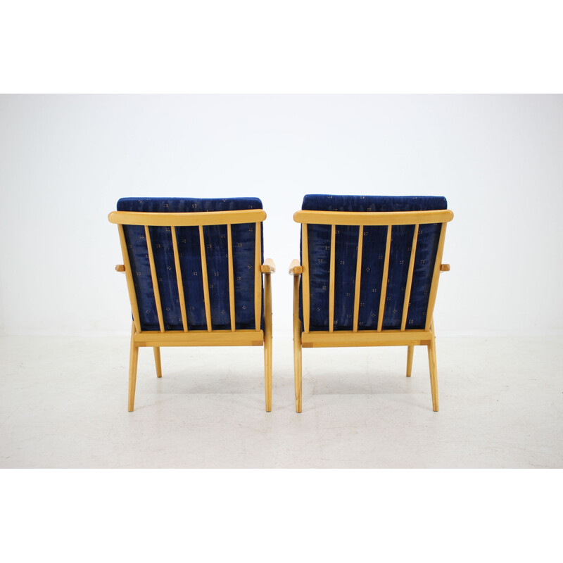 Set of 2 vintage Armchairs, Czechoslovakia, 1960s 