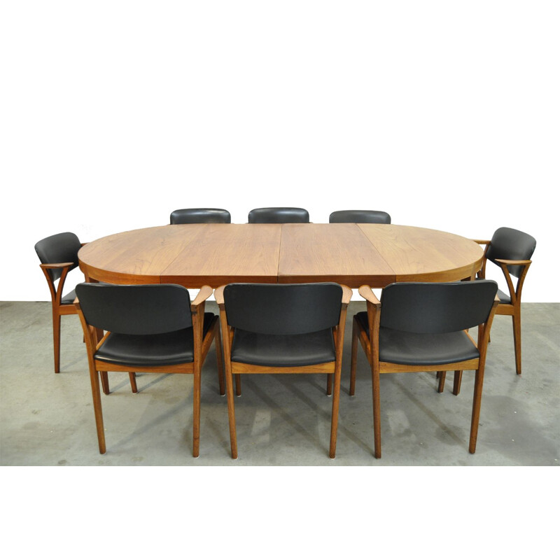 Teak vintage dining table by Severin Hansen for BOVENKAMP, Danish, 1960