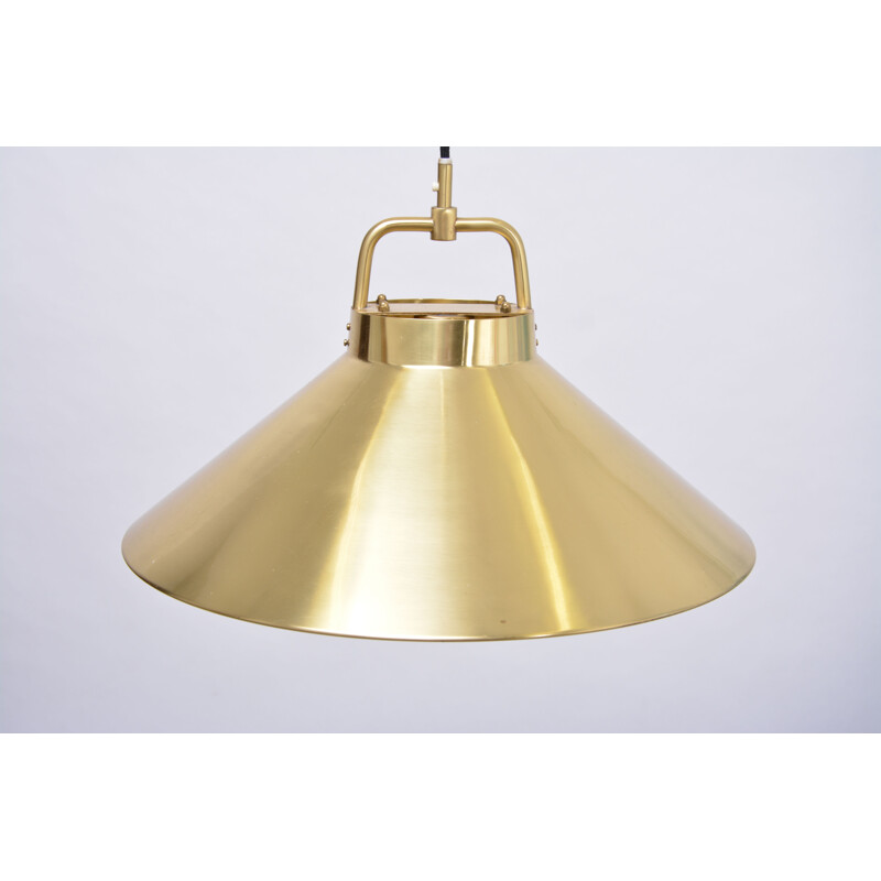 Vintage Danish Pendant Light in brass by FRITZ SCHLEGER for LYFA - 1960s