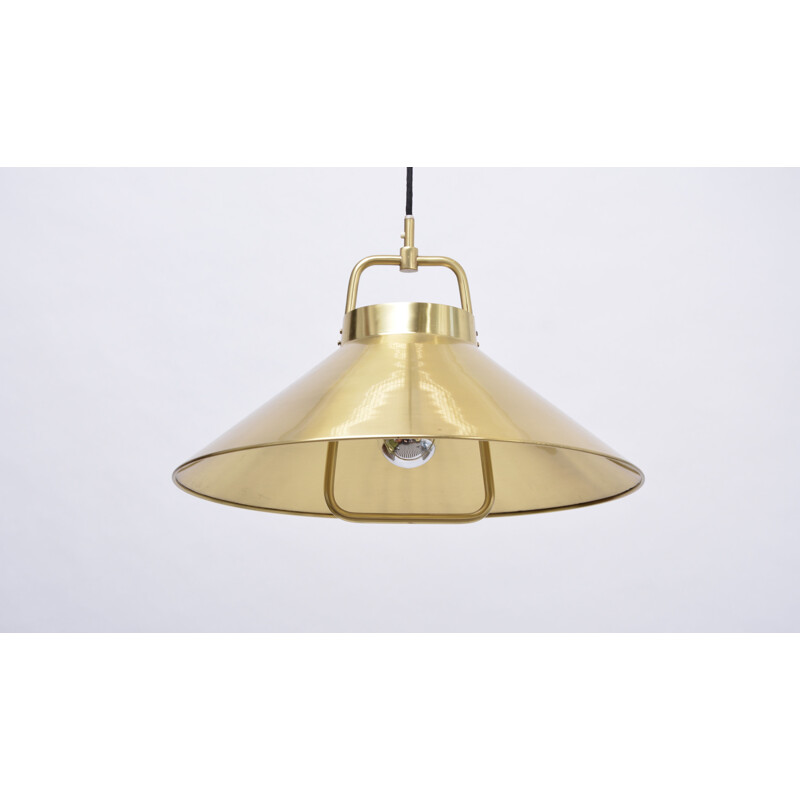 Vintage Danish Pendant Light in brass by FRITZ SCHLEGER for LYFA - 1960s