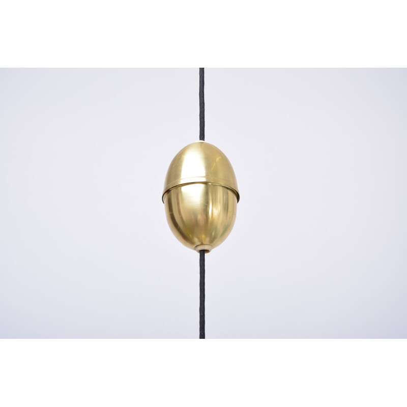 Vintage Danish Pendant Light in brass by FRITZ SCHLEGER for LYFA - 1960s