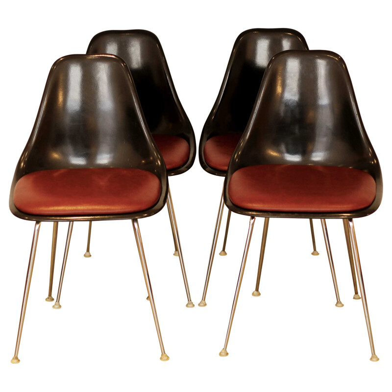 4 chairs "Burke" - 1960s