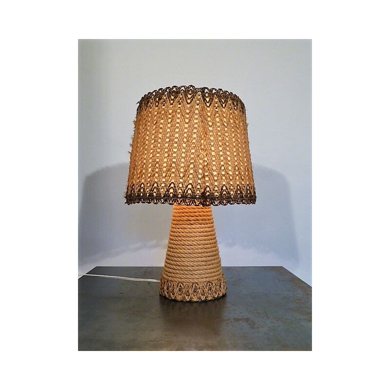 Vintage rope lamp, 1960