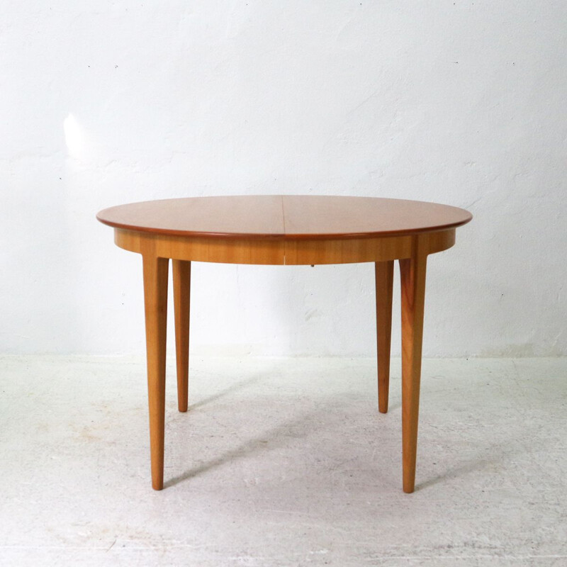 Extendible Cherrywood Vintage Dining Table, 1960s