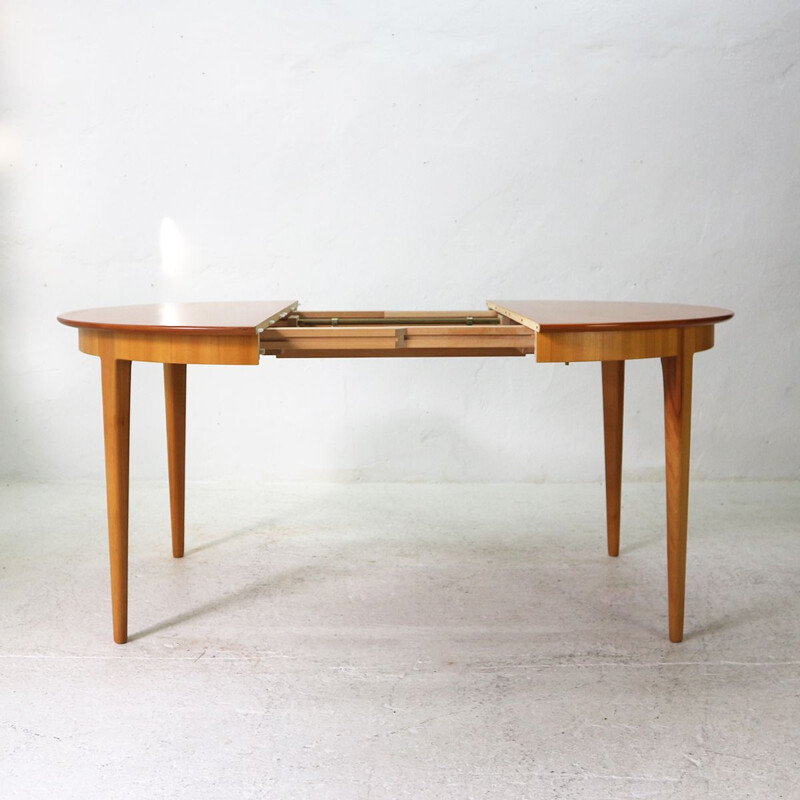 Extendible Cherrywood Vintage Dining Table, 1960s