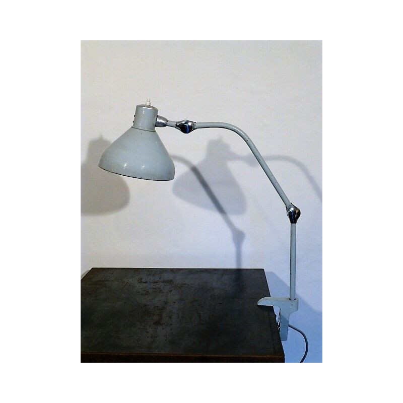 Lampe de bureau vintage à étau par Jumo, SC1, 1960