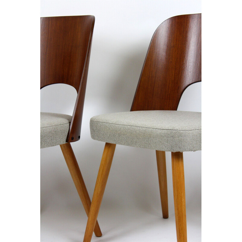 Set of 4 vintage dining chairs by Oswald Haerdtl for Tatra, 1960s