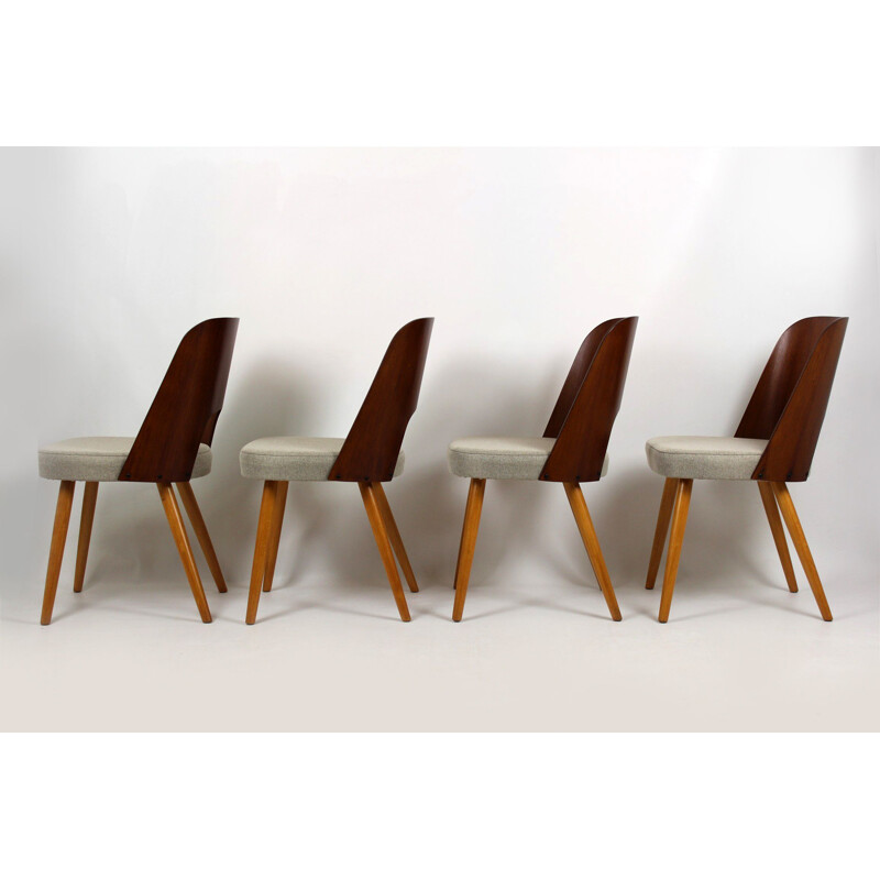Ensemble de 4 chaises vintage d'Oswald Haerdtl pour Tatra, 1960